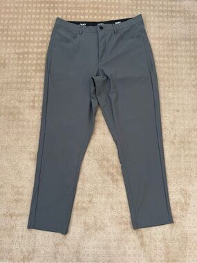 DKNY Men's Charcoal Straight-Leg